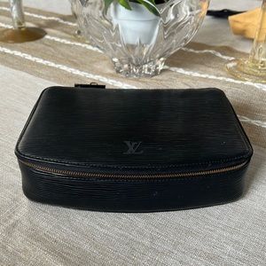 Louis Vuitton Black Epi Poche Monte Carlo Jewelry Case